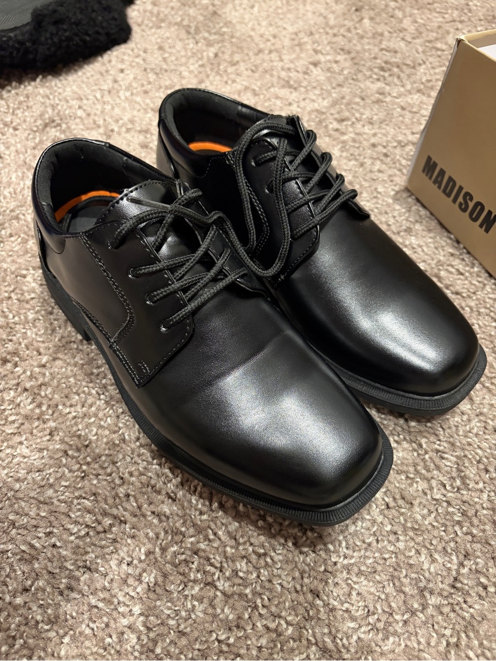 Madison Black kids Dress Lace-Up Shoes